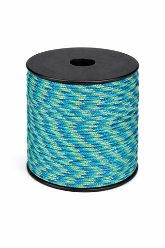 [P17505#332] Paracord 2mm, vert/vert clair, 50m