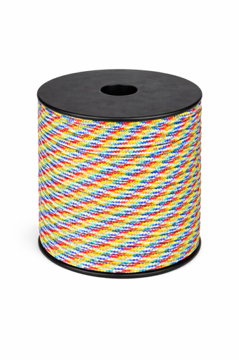 [P17505#320] Paracord 2mm, Rainbow, 50M