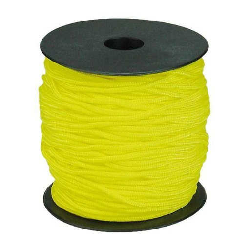[P17505#355] Paracord 2mm, jaune, 50m