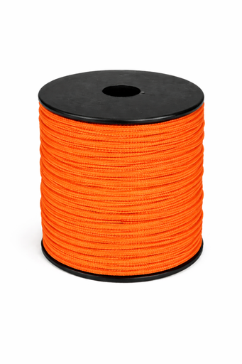 [P17505#356] Paracord 2mm, orange, 50m