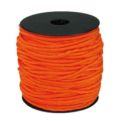 [P17505#356] Paracord 2mm, orange, 50m