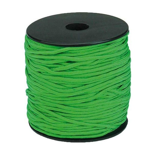 [P17505#357] Paracord 2mm, Groen, 50M