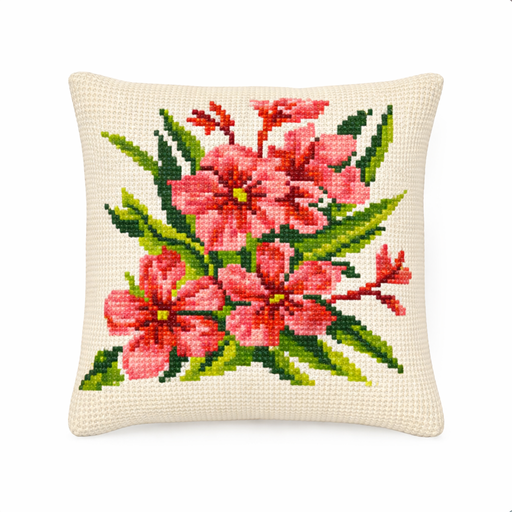 [BE4041#40] Kit Kruissteekkussen Decoline 40x40cm, n°40 Boeket