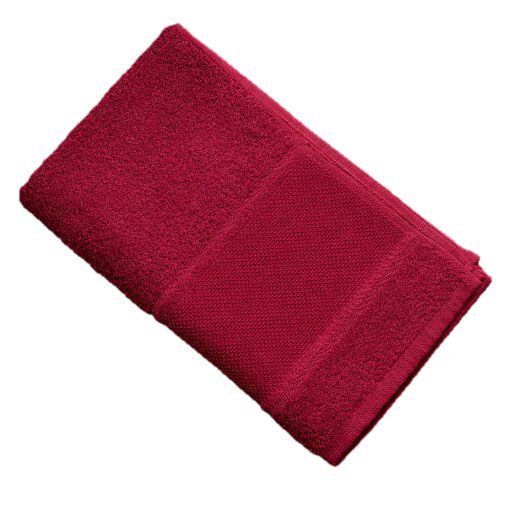 [B12270GT#10] Serviette d'invité Softline galon aida 30x50cm, bordeaux
