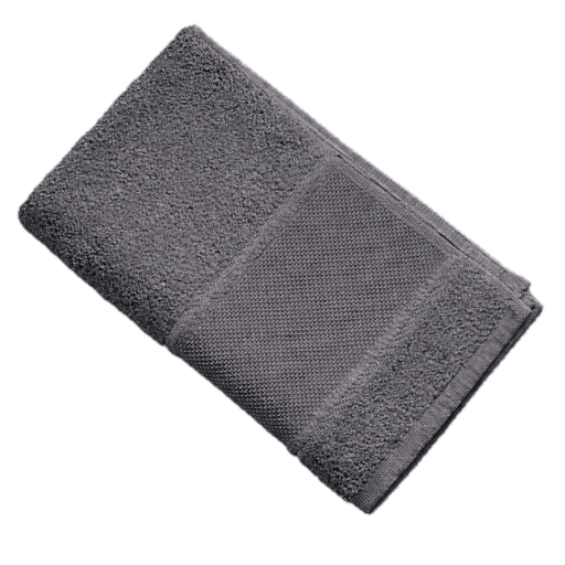 [B12270GT#11] Serviette d'invité Softline galon aida 30x50cm, gris moyen