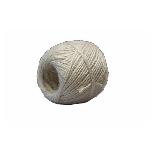 [3142#WI] Corde de Jute 2-fils - 100 gr - Blanc