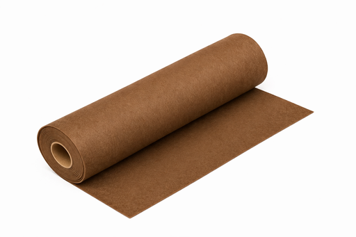 [2832#129] Feutre de bricolage (40% laine), largeur 180cm, épaisseur 1,5mm, 250gr/m, Marron