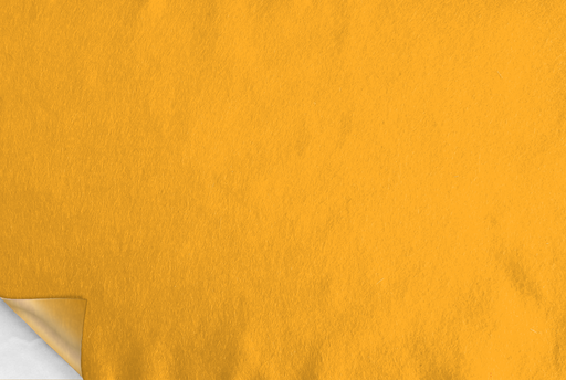 [2830#122] Zelfklevend Hobbyvilt (40% wol), 90cm breed, 1.5mm dik, 125gr/m, Saffraangeel