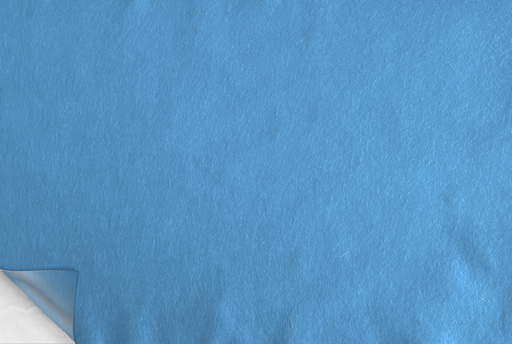 [2830#156] Zelfklevend Hobbyvilt (40% wol), 90cm breed, 1.5mm dik, 125gr/m, Turquoise