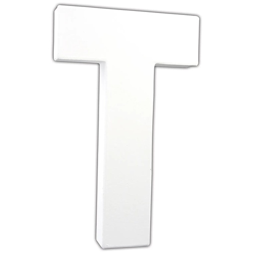 [DE-ABC#719] Décopatch Alfabet groot Letter 20,5cm, T. - Wit