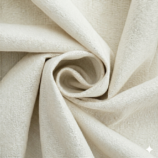 [BEL145#238] Toile de Coton 150cm largeur 150gr/m², Blanc Cassé