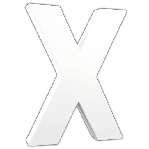 [DE-ABC#723] Décopatch lettre "X", 20,5cm