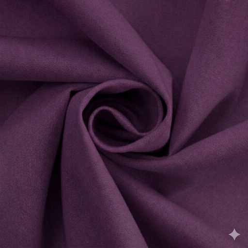 [BEL145#299] Toile de Coton 150cm largeur 150gr/m², Aubergine