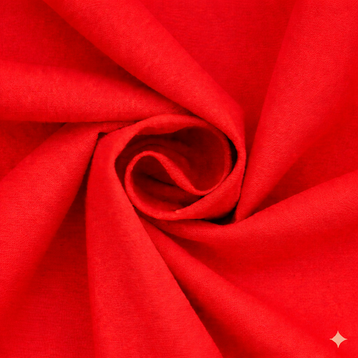 [BEL145#295] Toile de Coton 150cm largeur 150gr/m², Rouge