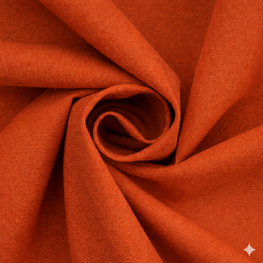 [BEL145#216] Toile de Coton 150cm largeur 150gr/m², Orange Foncé