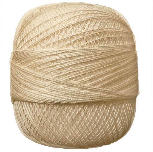 [8953#22] Glanskatoen n°12 - 100 gr, Ecru