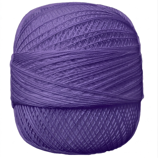 [8953#27] Glanskatoen n°12 - 100 gr, Paars