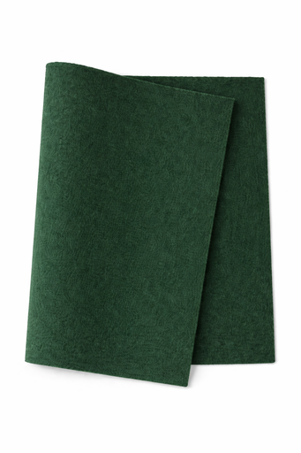 [2833#134] Hobbyvilt (40% wol), viltlapje 20cm x 30cm, 1,5mm dik, Donkergroen