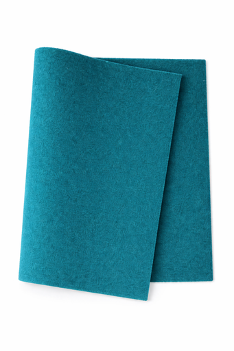 [2833#156] Hobbyvilt (40% wol), viltlapje 20cm x 30cm, 1,5mm dik, Turquoise