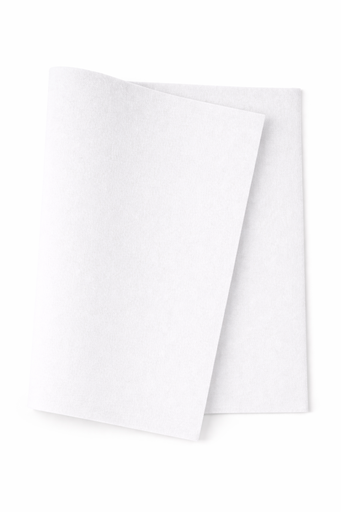 [2833#138] Hobbyvilt (40% wol), viltlapje 20cm x 30cm, 1,5mm dik, Wit