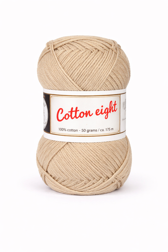[DU#375] Haakkatoen Cotton 8 (100% katoen) 50gr, Ecru