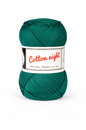 [DU#307] Haakkatoen Cotton 8 (100% katoen) 50gr, Grasgroen