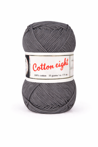 [DU#362] Coton à Tricoter Cotton 8 (100% coton) 50gr, Gris