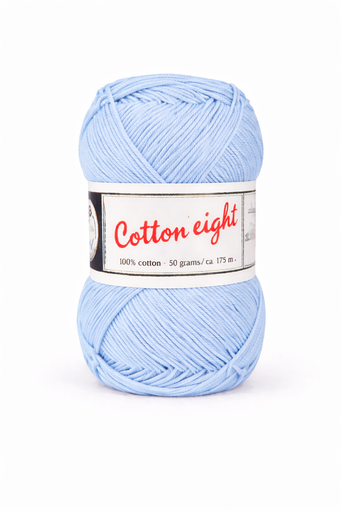 [DU#320] Haakkatoen Cotton 8 (100% katoen) 50gr, Lichtblauw