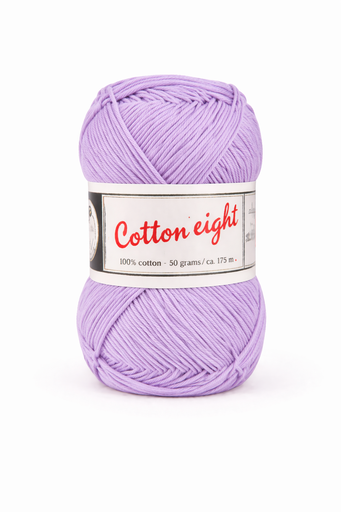 [DU#340] Coton à Tricoter Cotton 8 (100% coton) 50gr, Lilas