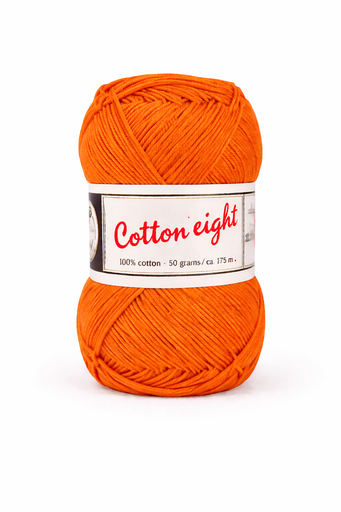[DU#359] Haakkatoen Cotton 8 (100% katoen) 50gr, Oranje
