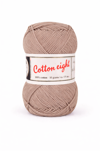 [DU#370] Haakkatoen Cotton 8 (100% katoen) 50gr, Beige