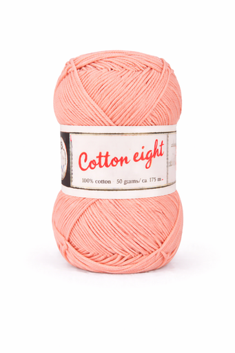 [DU#335] Coton à Tricoter Cotton 8 (100% coton) 50gr, Saumon