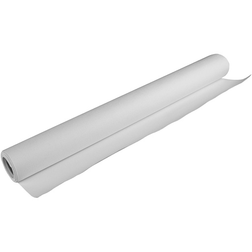 [CR22381] Canvas op rol, B: 120 cm, 380 gr, wit, 5 m/ 1 rol