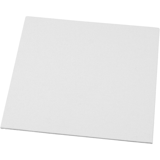 [CR225040] Panneau en toile, dim. 20x20 cm, ép. 3 mm, 280 gr, blanc, 1 pièce