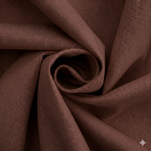 [BEL145#995] Toile de Coton 150cm largeur 150gr/m², Brun