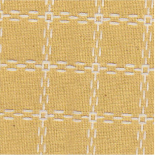 [BB5470] Beiersbont, 100% katoen, 160cm breed, okergeel/ivoor