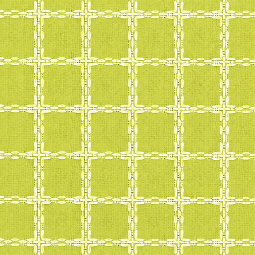 [BB5412] Beiersbont, 100% katoen, 160cm breed, lindegroen/wit