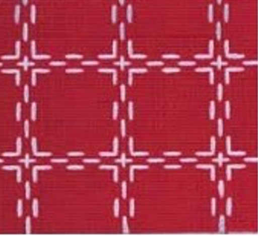 [BB5420] Beiersbont, 100% katoen, 160cm breed, rood/wit