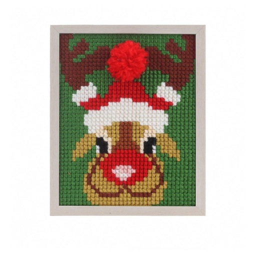 [PA0027#060] Pako voorgedrukt kruissteekpakket, Kindertekeningen 18x24cm