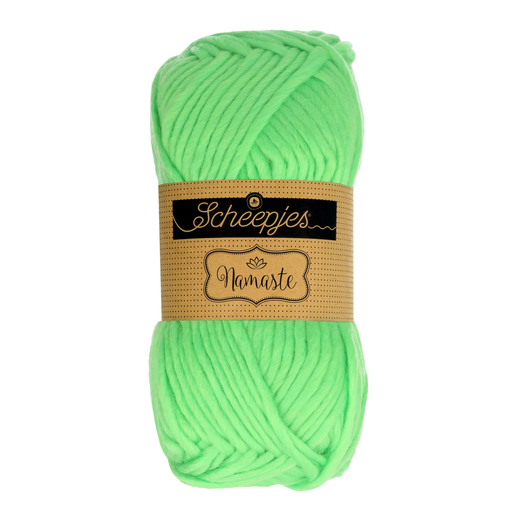 [NAM500#605] Scheepjeswol "Namaste", 5x100g, 50% scheerwol/50% acryl, naald 8.0, kleur 605 Half Frog