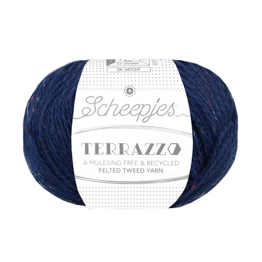 [TER250#731] Scheepjeswol "Terrazzo", 5x50g, 70% wol/30% viscose/gerecycleerd, naald 4.0, kleur 731 Millennio