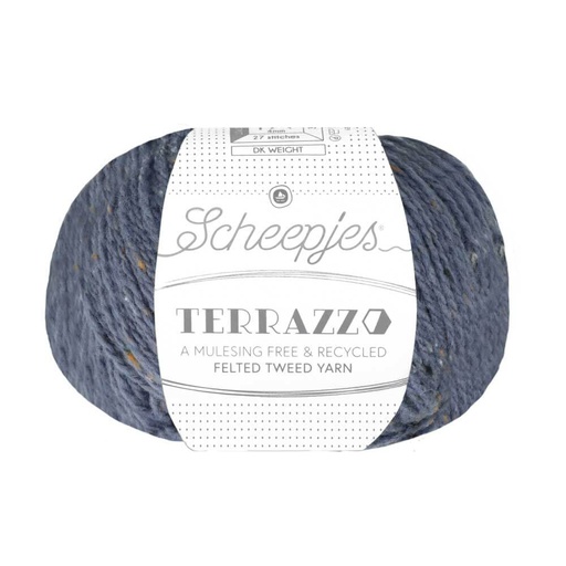[TER250#732] Scheepjeswol "Terrazzo", 50g, 70% wol/30% viscose/gerecycleerd, naald 4.0, kleur 732 Acciaio