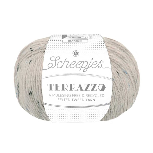 [TER250#744] Scheepjeswol "Terrazzo", 5x50g, 70% wol/30% viscose/gerecycleerd, naald 4.0, kleur 744 Prosecco