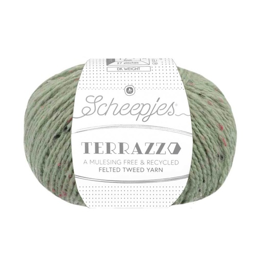 [TER250#756] Scheepjeswol "Terrazzo", 5x50g, 70% wol/30% viscose/gerecycleerd, naald 4.0, kleur 756 Guscio d’uovo