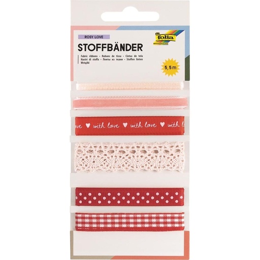 [FOL12021] Ruban-Mix 5,5 m - ROSY LOVE
