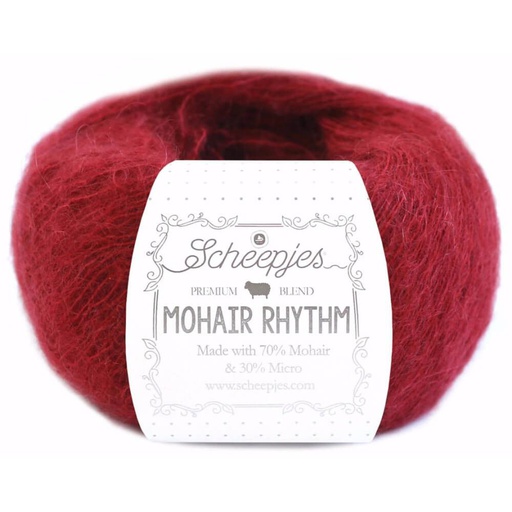 [MHR250#683] Laine Scheepjes Mohair Rhythm, 25gr, 70% Mohair/30% mocrofibre, coloris " Tango"