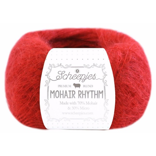 [MHR250#684] Laine Scheepjes Mohair Rhythm, 25gr, 70% Mohair/30% mocrofibre, coloris " Flamenco"