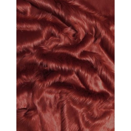 [W160#06] Peluche, largeur 150cm Rouge brun