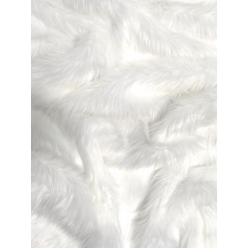 [W160#01] Peluche, largeur 150cm Blanc