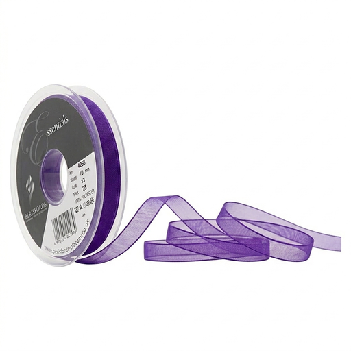 [426810#049] Lint Berisfords Organza Super Sheer, br 10 mm rol 25 m, pruim